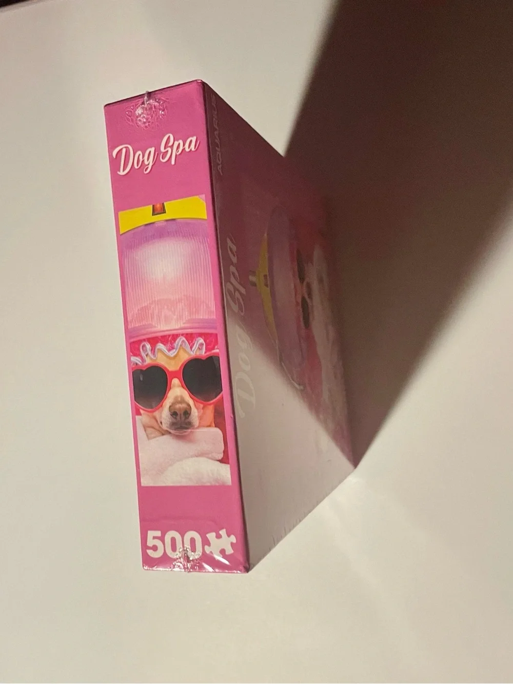 Aquarius Dog Spa 500 Piece Jigsaw Puzzle Chihuahua Pink Funny Cute NEW Sealed